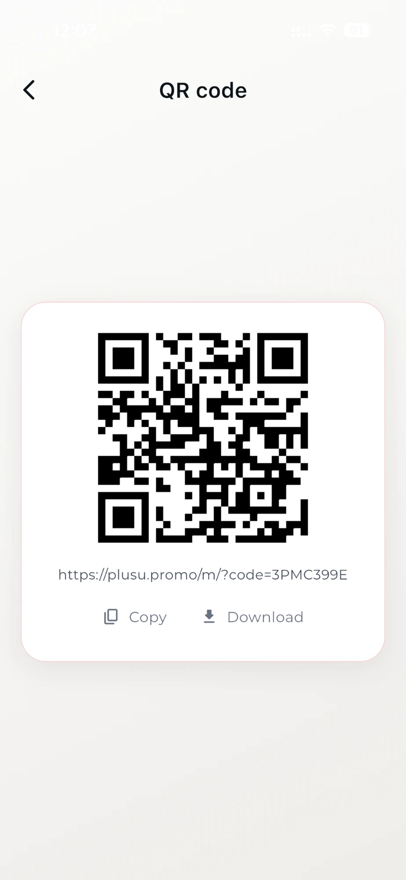 QR code to print for the cafe counter