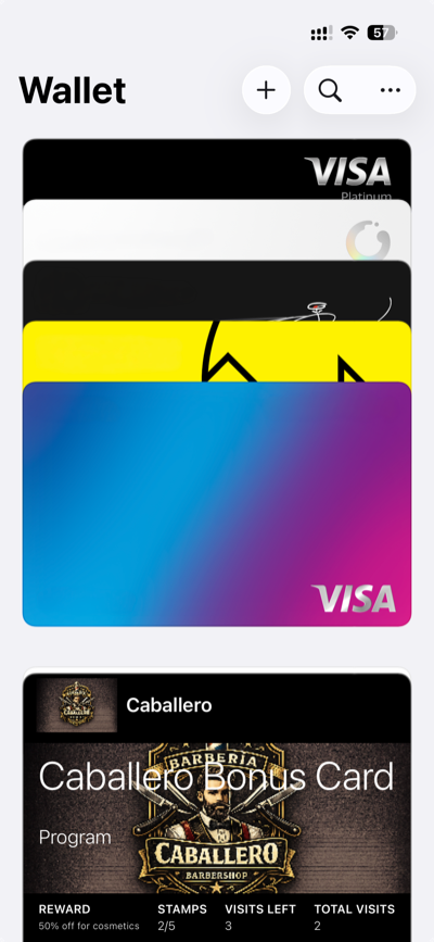 Wallet visibility