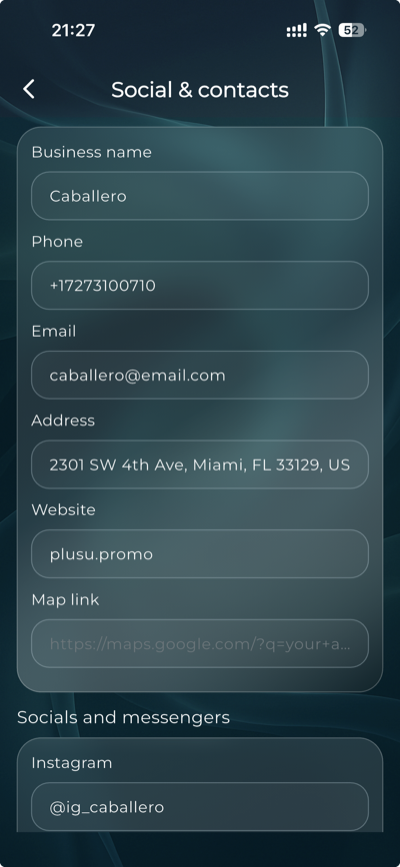 Social & Contacts